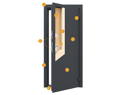 Конструкция Дверь ТЕРМО DoorHan 880х2050 Конструкция Дверь ТЕРМО DoorHan 880х2050